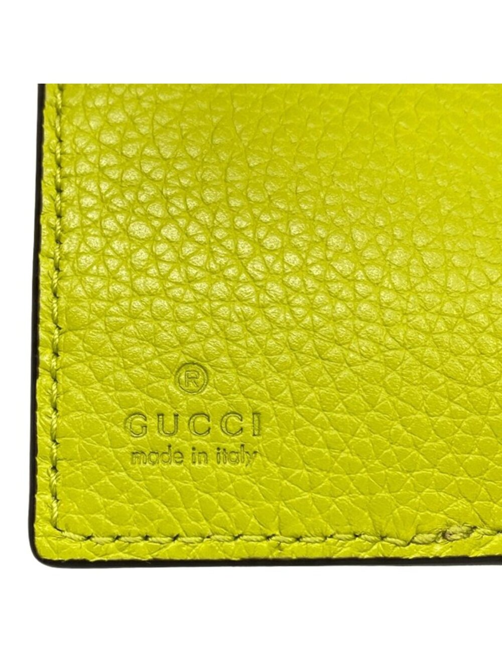 Gucci Bifold Wallet Double G Bicolor Small Light Green Brown Dark Leather - Picture 5 of 11